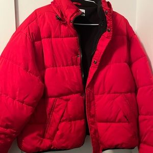 Red Urban Outfitters Puffer Jacket Sz M